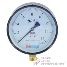 Манометр радиальный ДМ02-160 0-2,5МП� (0-25кгс) �к160 М20х1,5 Метер