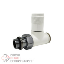 Прямой вентиль SR Rubinetterie Tondera ручная регулировка 1/2"х3/4" E белый