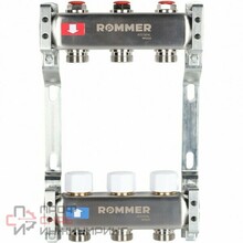 Коллектор ROMMER из нержавеющей стали без расходомеров 3 выхода