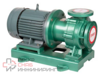 Герметичный химический насос из фторопласта CQB 80-65-125-Nd-PPS-110