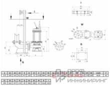 Канализационный насос Wellmix 100WQ2-100-30-15/4_380V