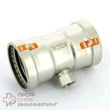 Тройник Sanpress Inox XL, нержав.сталь, 76,1х3/4х76,1мм Viega