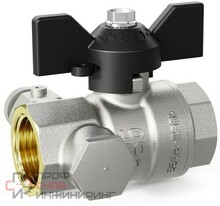 Кран шаровой латунный с дренажем и воздухоотводчиком LD Pride 44.15.В-В.С.Б М20 (G1/2-М20*1,5)