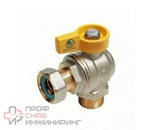 Кран шаровой латунь Ду20 Ру16 угловой Giacomini
