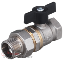 Кран шаровой БАЗ "американка" Ду15 А31/1 прямой бабочка никель