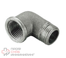 Уголок Tiemme 1/2' внутренняя резьба-наружная резьба никелированный