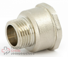 Переходник НВ 1 1/4"m x 1 1/2"f, никелированный