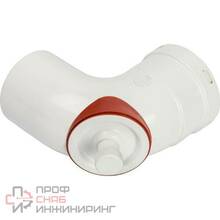 Элемент дымохода отвод Stout 90 D80 с инспекционным окном