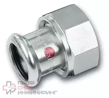 Переходник Sanha Therm 24359G DN35-1 1/2" пресс-резьба внутренняя сталь с накидной гайкой