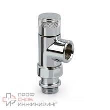Запорный вентиль осевой SR Rubinetterie Tondera 1/2", цвет хром