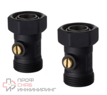 Набор нижнего подключения Royal Thermo прямой раздельный 3/4х3/4ЕК (черный)