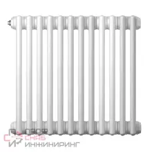 Радиатор труб. Zehnder Charleston 3030, 42 сек.1/2 бок.подк. RAL9016 (кроншт.в компл)