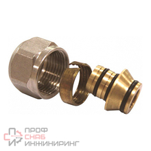 Соединитель обжимной коллекторный EВРОКОНУС для металлополимерной трубы Kromwell O20x2 - 3/4"