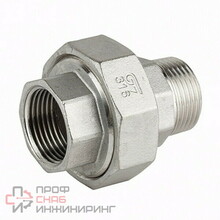 Муфта разъемная GENEBRE 0341 08, DN040 (1 1/2")  PN20, корпус - AISI316 (CF8M)  ВР-НР