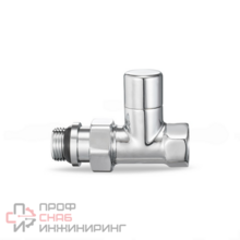 Ручной радиаторный клапан Varmega, 1/2", прямой, хром