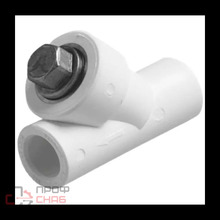 Фильтр PP-R белый сетчатый Дн40х45гр VALFEX 10141040