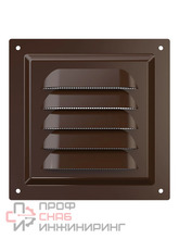 Решетка ERA 1212МЭ, металл, коричневая