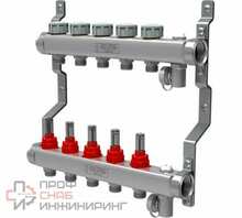Коллектор Royal Thermo нерж. в сборе с расходомерами 1 ВР-3/4 НР, 2 выхода