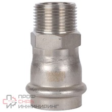 Переходник Rommer ВПр-НР 28х3/4 из нержавеющей стали