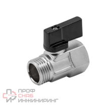 Кран шаровой MIN прямой 3/8 НВ, ручка-бабочка ELSEN