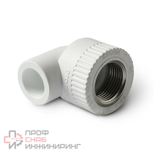 Уголок комбинированный Pro Aqua 25 х 3/4 ВР полипропиленовый PPR белый