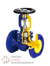 Вентиль запорный сильфонный ZETKAMA 234F-025-E-01, DN025, PN40, корпус - угл. сталь 1.0619 (GP240GH)  Ф/Ф, штурвал