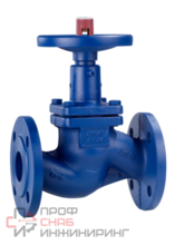 Запорный клапан KSB BOA-H, температура перекачиваемой среды -10…+350°С, материал исполнения чугун, ДУ 20, РУ 16 бар, тип присоединения: фланцы, привод: ручной