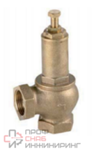 Клапан предохранительный GENEBRE 3190 07 DN032 PN16, корпус - латунь, диск - латунь, уплотнение - PTFE, ВР/ВР
