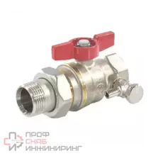 Кран шаровой латунь R919S Ду25 Ру35 полнопроходной бабочка Giacomini