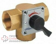 Кран шаровой Cimberio трехходовой смесительный 683 1/2" полный проход с ручн. управлением PN16 ВВВ