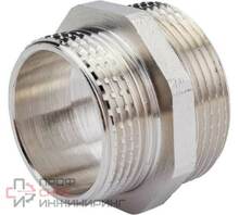 Ниппель РосТурПласт переходной НР 1 1/2"х1 1/4" никель RTP
