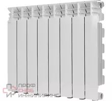 Радиатор отопления Stout GAMMA 500 8 секций радиатор алюминиевый боковое подключение (белый RAL 9010) SRA-3310-050008