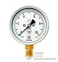 Манометр Росма КМ-11Т (0-6kPa) M12x1,5.2,5