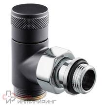 Угловой запорный вентиль SR Rubinetterie Tondera 1/2"х3/4" E, цвет черный