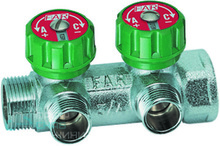 Регулируемый коллектор FAR 3/4" с 2 отводами М24х19