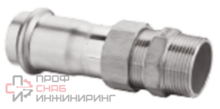 Пресс-фитинг Kromwell из нержавеющей стали с наружной резьбой разборный 28х1"