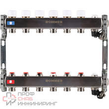 Коллектор из нержавеющей стали ROMMER RMS-3201 6 выходов