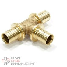 Тройник 50-50-50, Rehau RAUTITAN, MX, надв.гильза-надв.гильза, латунь 11371551001