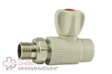 Кран шаровой радиаторный прямой серый Frap 25 x 3/4" НР, латунный