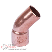 Отвод 45° Sanha 5000 DN28-28 пайка-пайка медь однораструбный