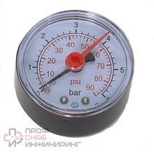 Манометр аксиальный MVI AM.5004 до 6 бар D50 мм G1/4