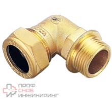 Уголок обжимной Tiemme 10 х 1/2' с наружной резьбой для медных труб