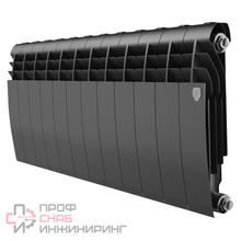 Радиатор биметаллический Royal Thermo BiLiner 350 /Noir Sable (черный) (12 секций)  350 мм