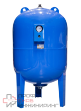 Бак расширительный VRT® 200л для водоснабжения (присоединение 1 1/2") с манометром (вертикальный)