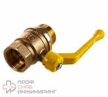 Кран шаровой Valfex латунь газ 11Б27фтМ нк Ду25 Ру40 м/м полнопроходной рычаг