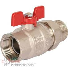 Кран шаровой полнопроходной с американкой STOUT, ВР/НР 1 1/4 SVB-1007-000032