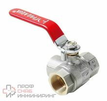 Кран шаровой полнопроходной трехходовой ТИП L 1/2, ручка-рычаг, В-В-В, ProAqua