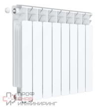 Радиатор биметаллический Rifar Base Ventil 500/8, правое подключение (без H-образного узла)