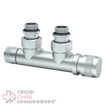 Узел нижнего подключения SR Rubinetterie Tondera угловой 1/2"х3/4"Е хром матовый правый