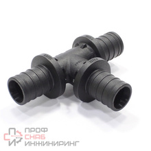 Тройник 32-32-32, WAAG Axial, надв.гильза-надв.гильза, полифениленсульфон